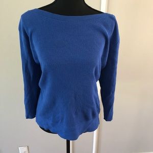 Blue 3/4 sleeve sweater